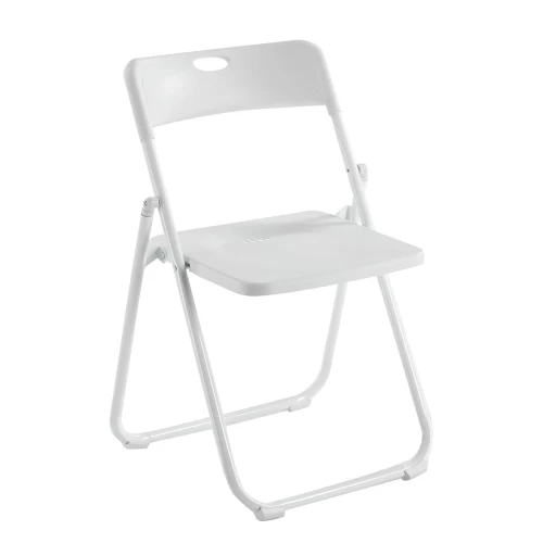 Wendy Καρέκλα Πτυσσόμενη, Μέταλλο Βαφή Άσπρο, Pp Απόχρωση Άσπρο 48x49x76cm