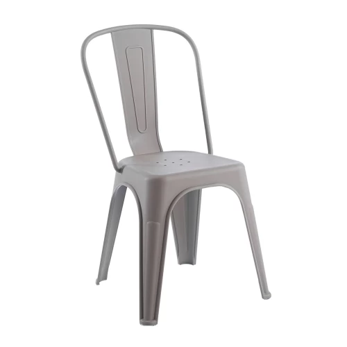 Relix Pp Καρέκλα Στοιβαζόμενη, Pp Απόχρωση Sand Beige 47x47x86cm
