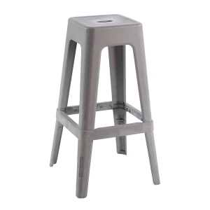 Relix Pp Σκαμπό Bar Στοιβαζόμενο, Pp Απόχρωση Sand Beige 42x42x76cm