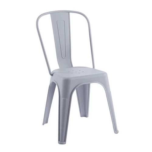 Relix Pp Καρέκλα Στοιβαζόμενη, Pp Απόχρωση Γκρι 47x47x86cm