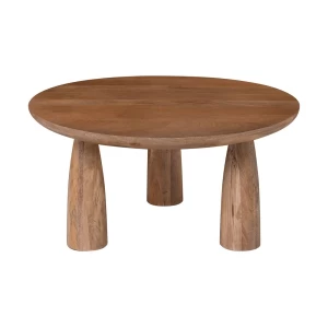 Aztec Τραπεζάκι Σαλονιού- Καθιστικού, Ξύλο Mango, Απόχρωση Smoke Walnut Φ75cm H.37cm