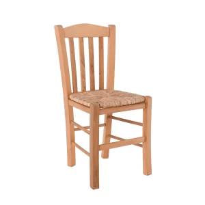 Casa Καρέκλα Οξιά Βαφή Εμποτισμού Φυσικό, Κάθισμα Ψάθα 42x45x88cm