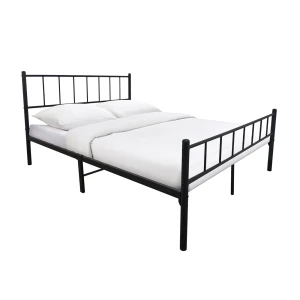 Tivo Κρεβάτι Διπλό, Για Στρώμα 160X200Cm, Μέταλλο Βαφή Μαύρο 166x208x95cm