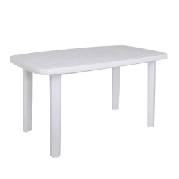 Sorrento Τραπέζι Oval Dining Κήπου - Βεράντας, Pp Απόχρωση Άσπρο 140x80x74cm oval