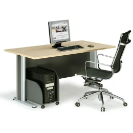 Basic Γραφείο Απόχρωση Dark Grey - Beech 150x80x75cm