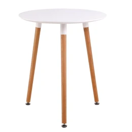 Art Τραπέζι Άσπρο Mdf Φ60 H.70cm