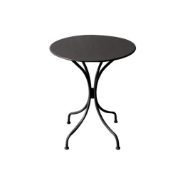 Park Τραπέζι Μέταλλο Βαφή Μαύρο Φ60cm H.70cm