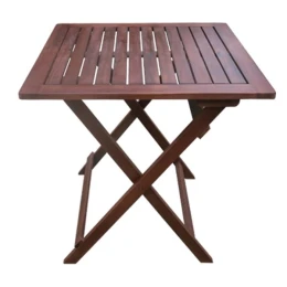 Easy Τραπέζι Πτυσσόμενο Ξύλο Acacia 60x60 H.70cm