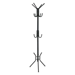 Leroy Καλόγερος Μέταλλο Βαφή Μαύρο 38x38x176cm