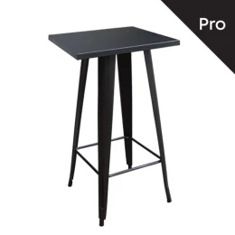 Relix Τραπέζι Bar-Pro, Μέταλλο Βαφή Μαύρο 60x60x101cm