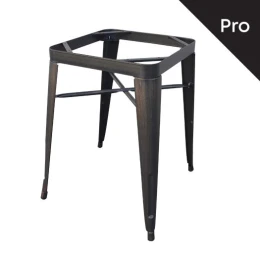 Relix Βάση Τραπεζιού-Pro, Μέταλλο Βαφή Antique Black (7.40 Kg) 60x60x73cm