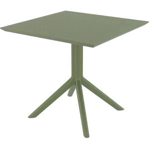 SKY OLIVE GREEN 80X80X74εκ. ΤΡΑΠΕΖΙ  ΠΟΛ/ΝΙΟΥ
