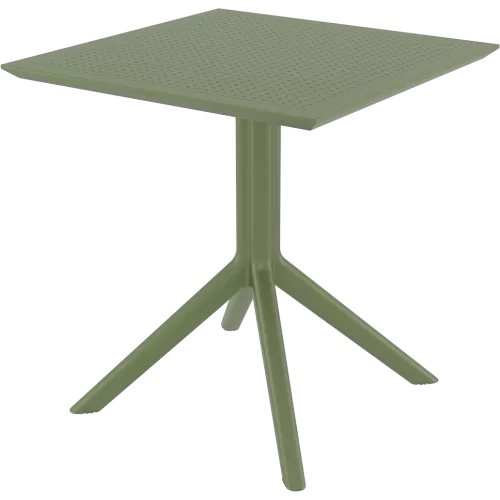 SKY OLIVE GREEN 70X70X74εκ. ΤΡΑΠΕΖΙ ΠΟΛ/ΝΙΟΥ