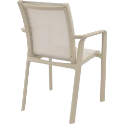PACIFIC ΠΟΛΥΘΡΟΝΑ TAUPE/TAUPE ΠΟΛ/ΝΙΟΥ 57X62X90εκ.