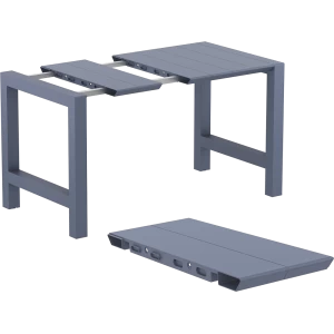 VEGAS BAR DARK GREY 100X100/140εκ. ΕΠΕΚΤ. ΠΟΛ/ΝΙΟΥ