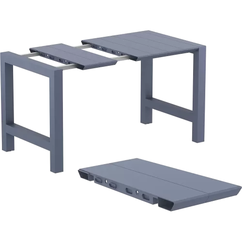 VEGAS BAR DARK GREY 100X100/140εκ. ΕΠΕΚΤ. ΠΟΛ/ΝΙΟΥ
