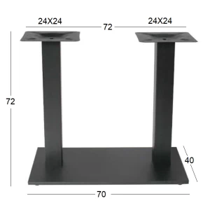 FLAT PROMO 70Χ40Χ72εκ.(Π/Ρ)ΜΑΚΡ/ΝΗ ΒΑΣΗ ΜΕΤΑΛΛΙΚΗ ΜΕ ΡΕΓ/ΡΟΥΣ ΜΑΥΡΗ