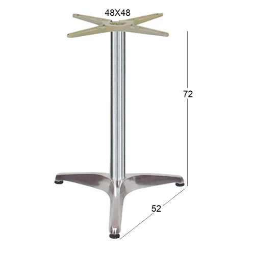 RINA 3ΝΥΧΗ 52Χ52Χ72εκ.(Σ/Ρ)ΒΑΣΗ ΑΛΟΥΜΙΝΙΟΥ ΜΕ ΡΕΓ/ΡΟΥΣ