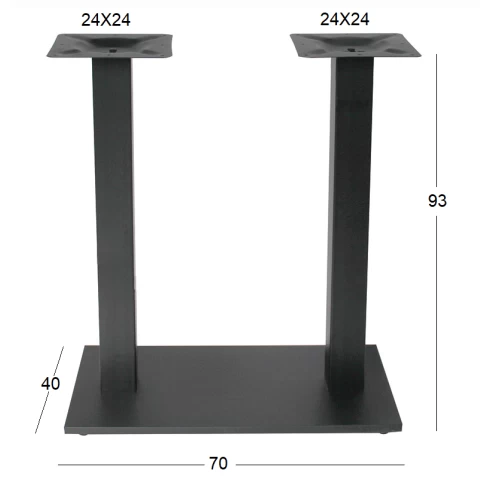 FLAT PROMO ΜΕΣΑΙΟΥ ΥΨΟΥΣ 70Χ40Χ93εκ.(Π/Ρ)ΜΑΚΡ/ΝΗ ΒΑΣΗ ΜΕΤΑΛΛΙΚΗ ΜΕ ΡΕΓ/ΡΟΥΣ ΜΑΥΡΗ