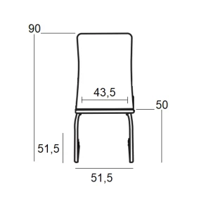 BM102 ΜΑΥΡΗ ΚΑΡΕΚΛΑ ΑΝΑΜΟΝΗΣ 51.5X51.5X50-90εκ.
