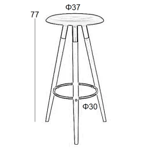 LOFT ΣΚΑΜΠΟ ΛΕΥΚΟ ΧΩΡΙΣ ΠΛΑΤΗ 77XΦ37εκ.