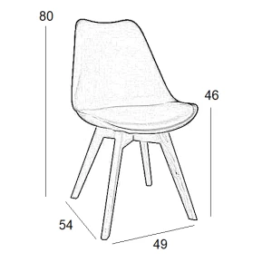 LOGAN PLUS ΛΕΥΚΗ(Σ4)ΚΑΡ/ΔΕΡΜ/ΡΡ 49X54X46-80εκ.