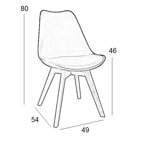LOGAN PLUS ΛΕΥΚΗ(Σ4)ΚΑΡ/ΔΕΡΜ/ΡΡ 49X54X46-80εκ.