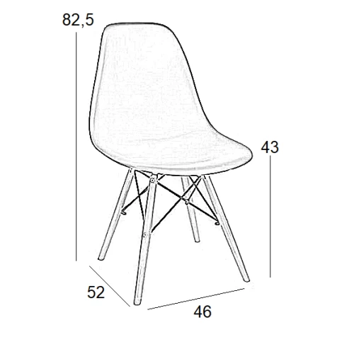 LOFT ΚΑΡΕΚΛΑ GREY(Σ4)PP 46X52X43-82.5εκ.