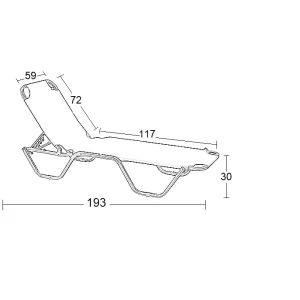 ADEL ΞΑΠΛΩΣΤΡΑ BLUE ΤΕΧΤ ΑΛΟΥΜΙΝΙΟΥ 25Χ25 193X59X30εκ.