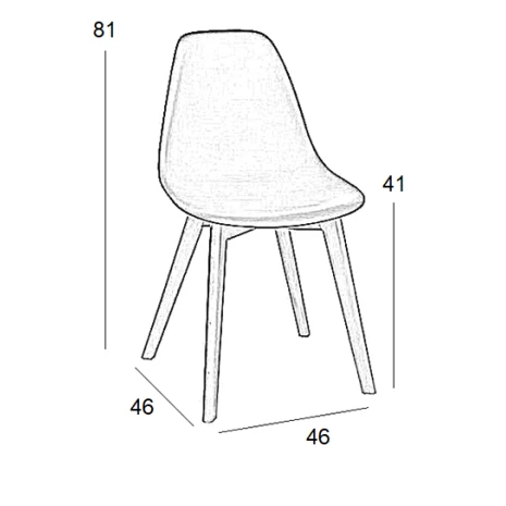 LOFT PLUS ΚΑΡΕΚΛΑ ΜΑΥΡΗ(Σ4)ΡΡ 46Χ46Χ41-81εκ.