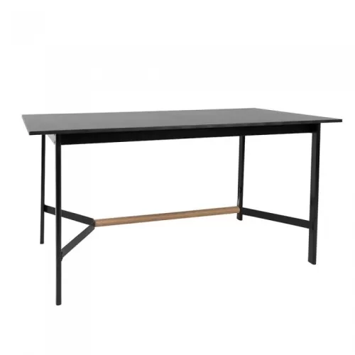 Σετ 5 τμχ.Tokyo Τραπέζι Μαύρο 140 x 80 + Living Καρέκλα Κίτρινη 03-0753/02-0382