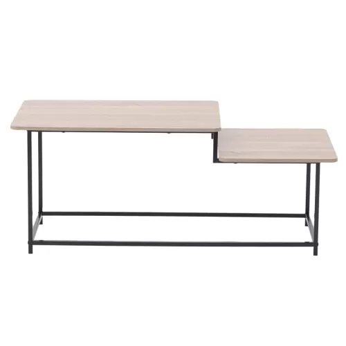 Τραπεζάκι Πολ/Λων Χρήσεων Ξυλ/Μεταλ. Natural/Mαυρο 110 X 50 X 45 ΕΚ.
