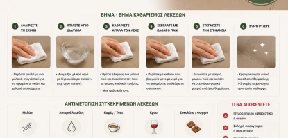 Αφαίρεση λεκέδων δερματίνης χωρίς φθορά