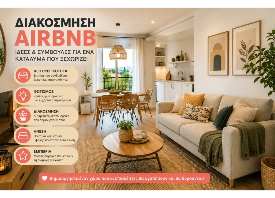 Διακόσμηση Airbnb: Ο Απόλυτος Οδηγός για Περισσότερες Κρατήσεις