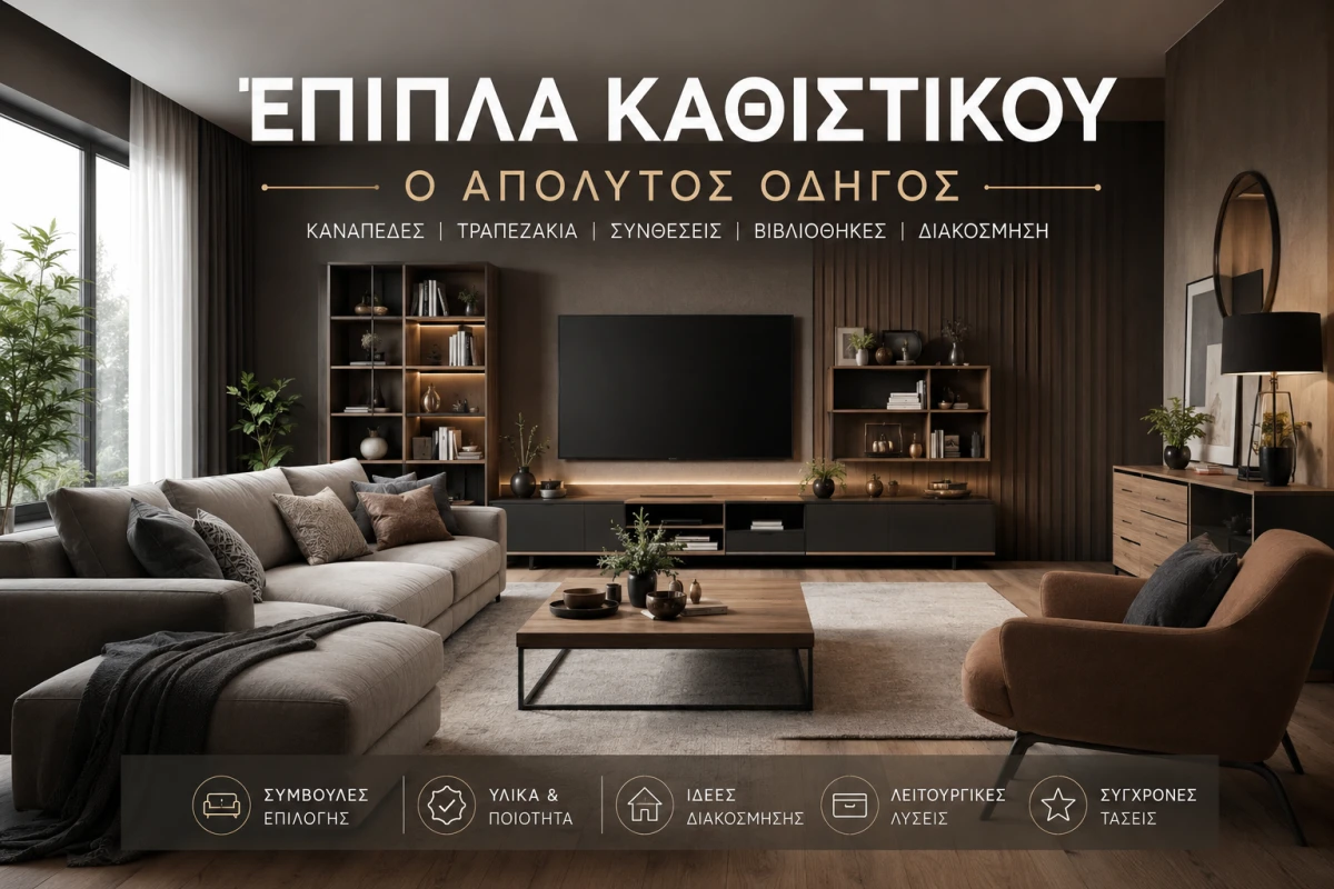 Έπιπλα Καθιστικού: Ο Απόλυτος Οδηγός Αγοράς