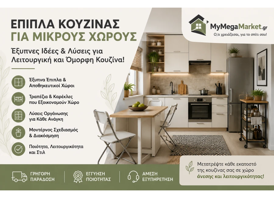 Έπιπλα Κουζίνας για Μικρούς Χώρους: Έξυπνες Ιδέες & Συμβουλές