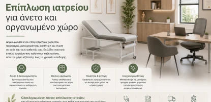 Επίπλωση ιατρείου για άνετο και οργανωμένο χώρο