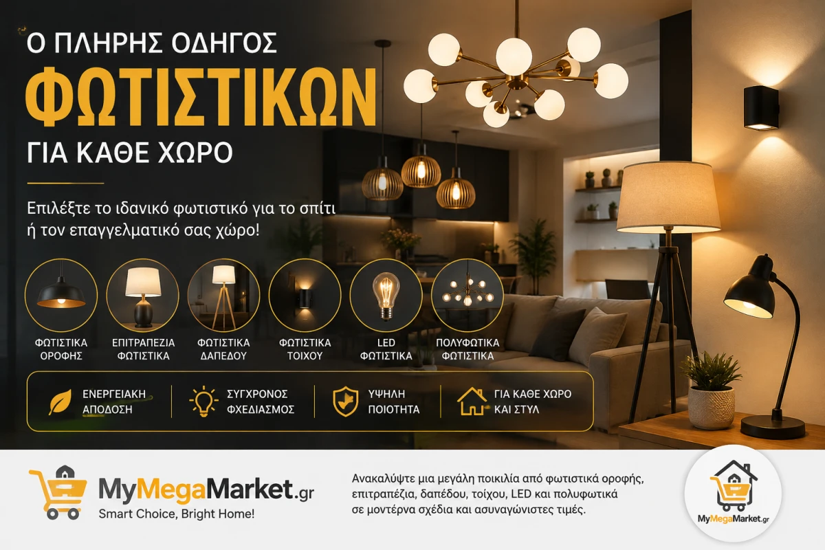 Φωτιστικά Σπιτιού & LED | Πλήρης Οδηγός Αγοράς