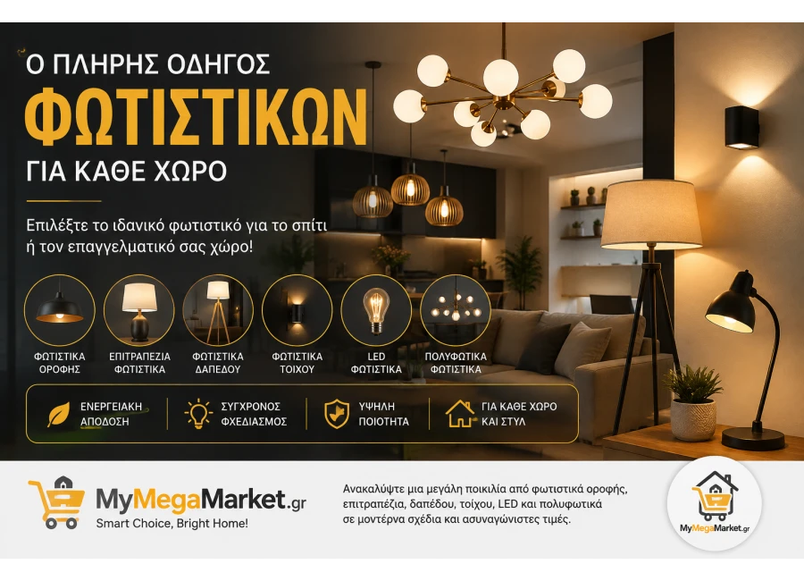 Φωτιστικά Σπιτιού & LED | Πλήρης Οδηγός Αγοράς