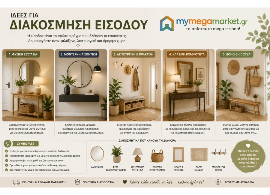 10 ιδέες για διακόσμηση εισόδου που αξίζουν