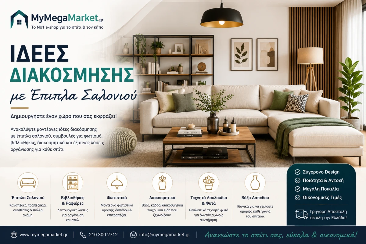 Ιδέες Διακόσμησης με Έπιπλα Σαλονιού | 25+ Μοντέρνες Προτάσεις