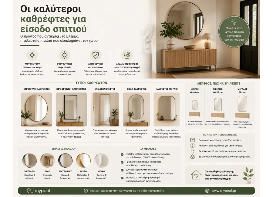 Οι καλύτεροι καθρέφτες για είσοδο σπιτιού