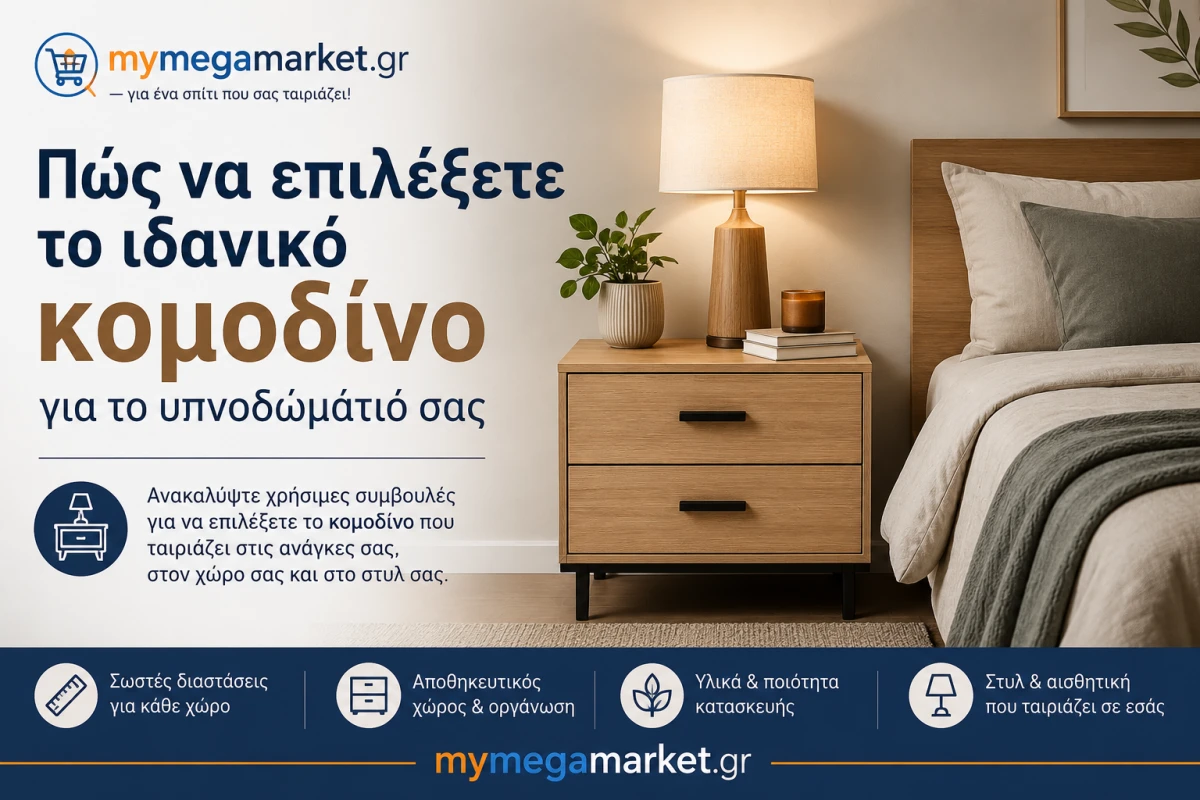 Κομοδίνα Υπνοδωματίου | Οδηγός Επιλογής για Άνεση & Οργάνωση