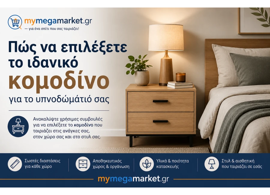 Κομοδίνα Υπνοδωματίου | Οδηγός Επιλογής για Άνεση & Οργάνωση