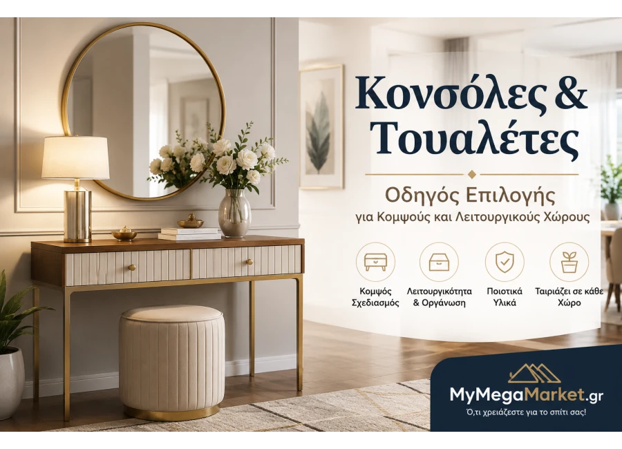 Κονσόλες & Τουαλέτες | Οδηγός Επιλογής για Κομψούς και Λειτουργικούς Χώρους