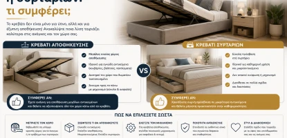 Κρεβάτι αποθήκευσης ή συρταριών: τι συμφέρει;