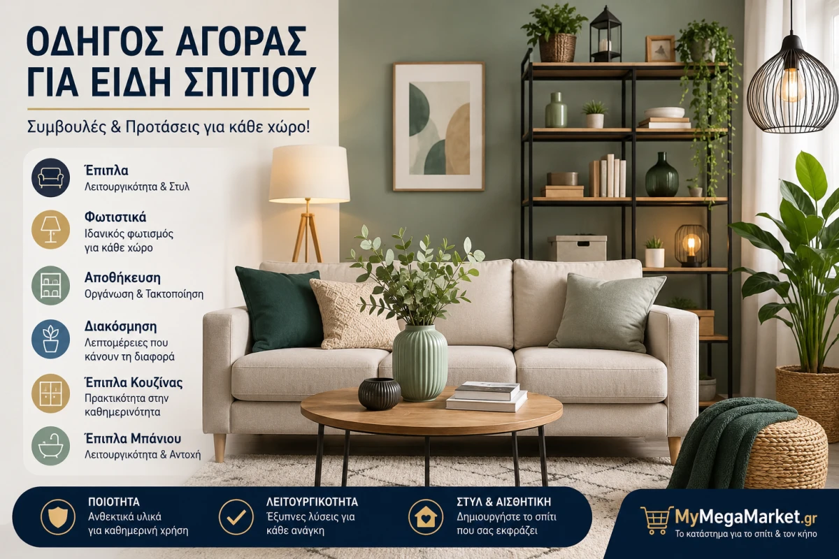 Οδηγός αγοράς για είδη σπιτιού