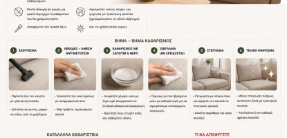 Πώς καθαρίζω υφασμάτινο καναπέ σωστά στο σπίτι