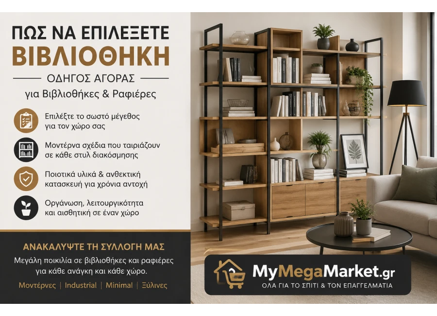 Πώς να Επιλέξετε Βιβλιοθήκη – Οδηγός Αγοράς για Βιβλιοθήκες & Ραφιέρες