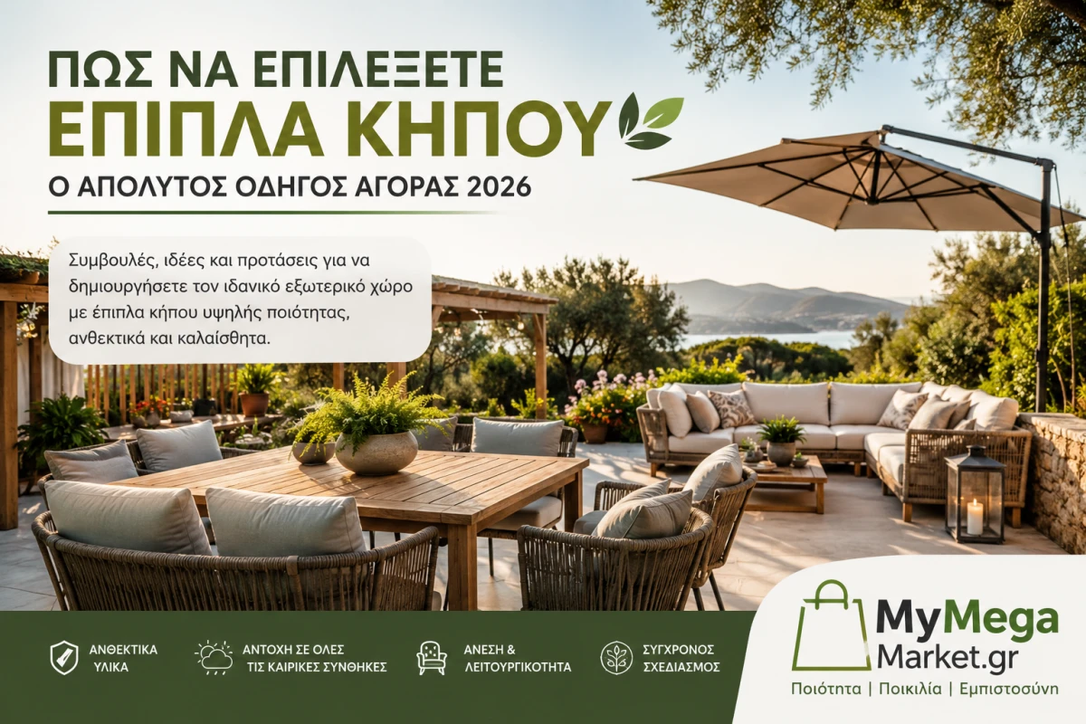 Πώς να Επιλέξετε Έπιπλα Κήπου | Ο Απόλυτος Οδηγός Αγοράς